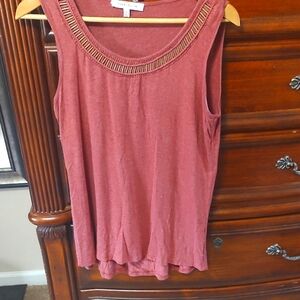 Rose & Olive Women's Sleeveless Top - Brick